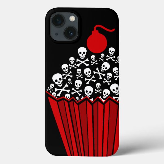 スカルカップケーキケースメイトiPhoneケース Case-Mate iPhoneケース (裏面)