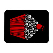 スカルカップケーキ マグネット (横)