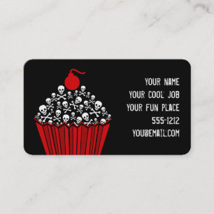 スカルカップケーキ 名刺