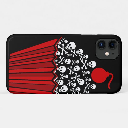 スカルカップケーキ Case-Mate iPhoneケース (裏面(横))