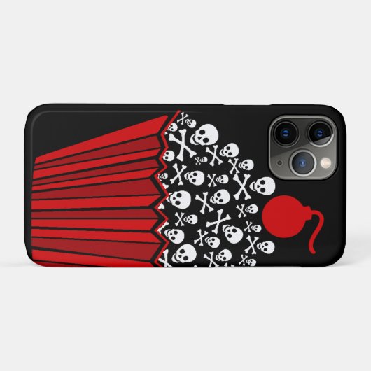 スカルカップケーキ Case-Mate iPhoneケース (裏面(横))