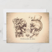 スカルカップルの日の死んだ婚約パーティ 招待状 (正面)