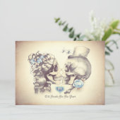 スカルカップルの死んだ結婚式招待状 招待状 (スタンド正面)