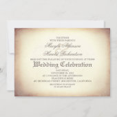 スカルカップルの死んだ結婚式招待状 招待状 (裏面)