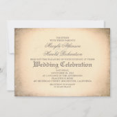 スカルカップルの死んだ結婚式招待状 招待状 (裏面)