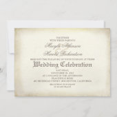 スカルカップルの死んだ結婚式招待状 招待状 (裏面)