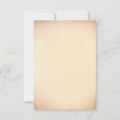 スカルカップルデッドデイ結婚式RSVPカード 出欠カード (裏面)