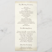 スカルカップル致命的かわいらし結婚式 プログラム (裏面)