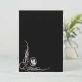 スカルカメオゴシックブライダルシャワー招待状 招待状 (スタンド正面)