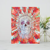 スカルカラフルアポップ・アートのル超サイケデリックリアル作品 (スタンド正面)