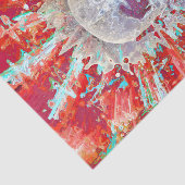 スカルカラフルアポップ・アートのートのシュールサイケデリックア作品 薄葉紙 (詳細)