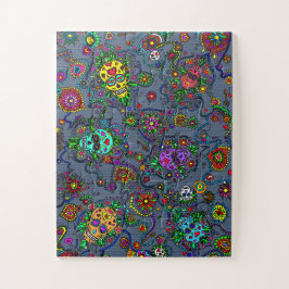 スカルカラフルズハードジグソーパズル ジグソーパズル