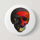 スカルカラフル 缶バッジ (正面)