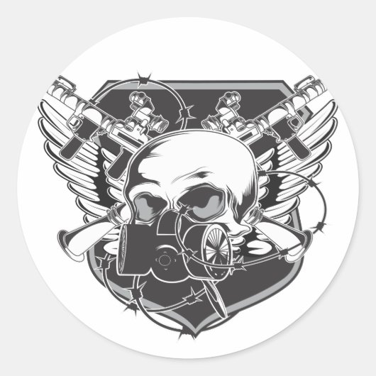 スカルガスマスク ラウンドシール (正面)