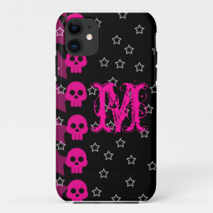 スカルガーリーEMOパンクロッカーモノグラムIPHONE 5ケース iPhone 11 ケース