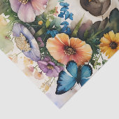 スカルキノコフローラ水彩画 薄葉紙 (詳細)