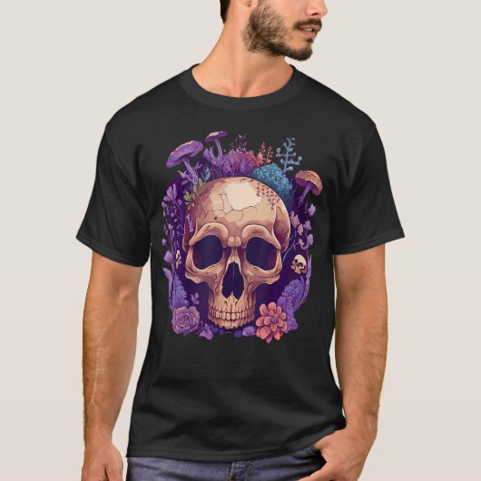 スカルキノコ コレクター カントリーロア 審美眼 モレ Tシャツ (正面)
