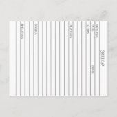 スカルキャップハーブマテリアメディカカードハーブ勉強 ポストカード (裏面)