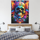 スカルキャンバス印刷 キャンバスプリント (インサイチュ (寝室))