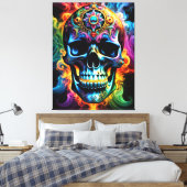 スカルキャンバス印刷 キャンバスプリント (インサイチュ (寝室))