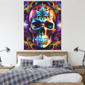 スカルキャンバス印刷 キャンバスプリント (インサイチュ (寝室))