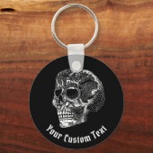 スカルキーチェーン キーホルダー (正面)