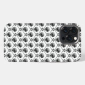 スカルクランオパターン iPhoneケース (裏面横)