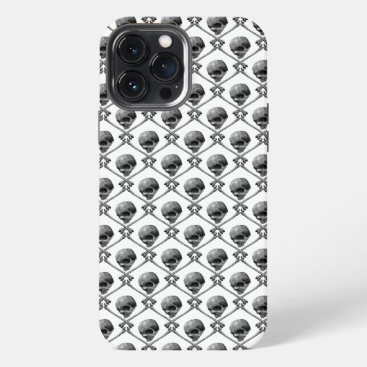 スカルクランオパターン iPhoneケース (裏面)