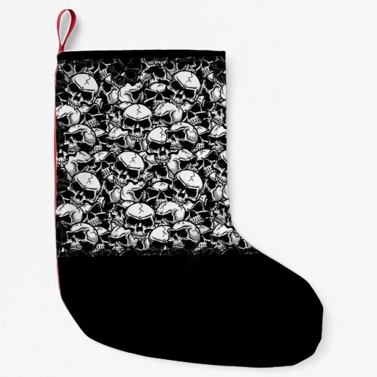 スカルクリスマスストッキング スモールクリスマスストッキング (正面)