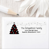 スカルクリスマスツリー差出人住所 ラベル (インサイチュ)