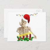 スカルクリスマス シーズンポストカード (正面/裏面)