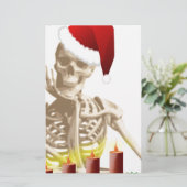 スカルクリスマス 便箋 (スタンド正面)