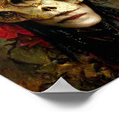 スカルクリーチャー暗いファンタジーアートポスター ポスター (角)