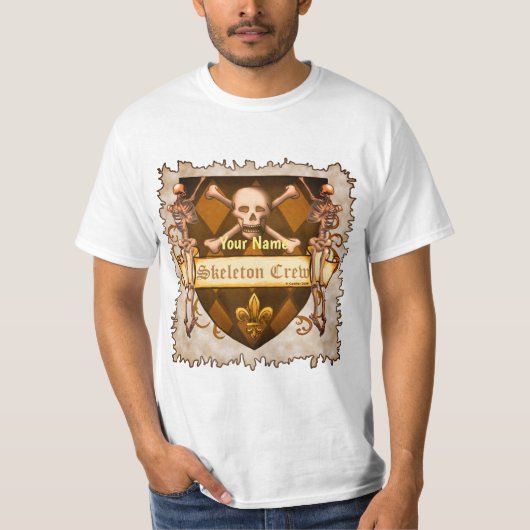 スカルクルーシールド Tシャツ (正面)