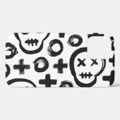 スカルクロスサークル:シームレスな装飾。 Case-Mate iPhoneケース (裏面 (横))