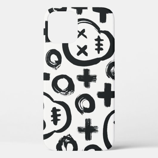 スカルクロスサークル:シームレスな装飾。 Case-Mate iPhoneケース (裏面)