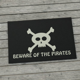 スカルクロスボーンパイレーツブラックカスタムに注意 ドアマット