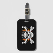 スカルクロスボーン（炎の翼あり） ラゲッジタグ (正面縦)