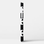 スカルクロスボーン:白黒パターン。 Case-Mate iPhoneケース (裏面 / 左)