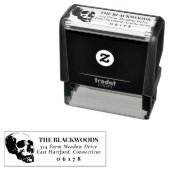 スカルクールゴシックハロウィーン名&差出人住所 セルフインキングスタンプ (インサイチュ)