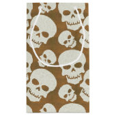 スカルグラフィックパターンデザイン スモールペーパーバッグ (裏面)