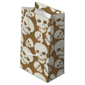 スカルグラフィックパターンデザイン スモールペーパーバッグ (裏面アングル)