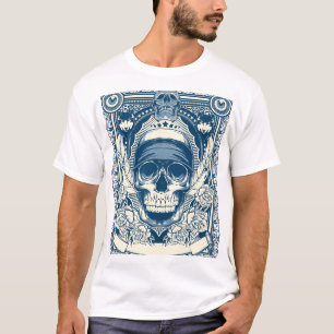 スカルグラフィックTシャツ – Dark Gothicデザイン Tシャツ