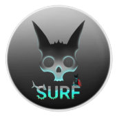 スカルグラフィティサーフキャット セラミックノブ (正面)
