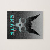 スカルグラフィティスケーター猫 ジグソーパズル (横)