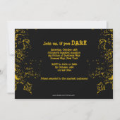 スカルグランジフライトナイトブラック招待状 招待状 (裏面)