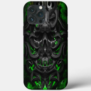 スカルグリーンバイオスパーク iPhone 13 PRO MAXケース