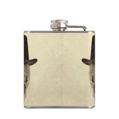 スカルゲイミスター&ミスターヴィンテージレトロセピア花婿介添人 フラスク (裏面)