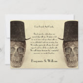 スカルゲイ氏とヴィンテージレトロセピア結婚ズ サンキューカード (裏面)