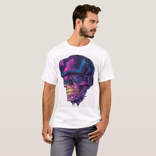 スカルゲーマーモード Tシャツ (正面フル)
